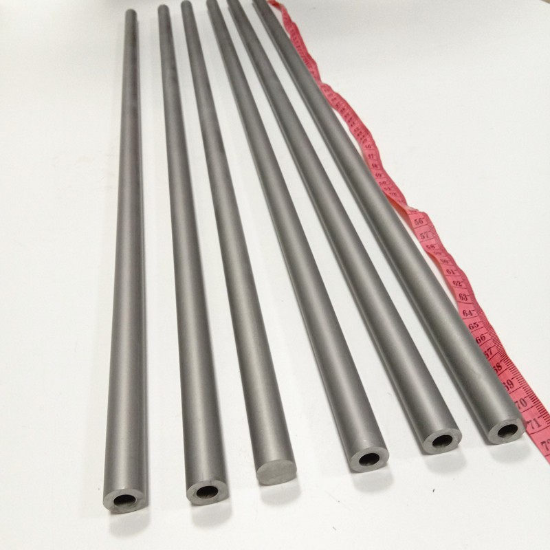 High Wear Resistance Tungsten Carbide Pipe Tube With 700mm length One Central Blind Hole